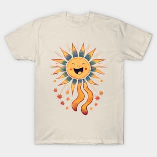 Retro Happy Sun T-Shirt